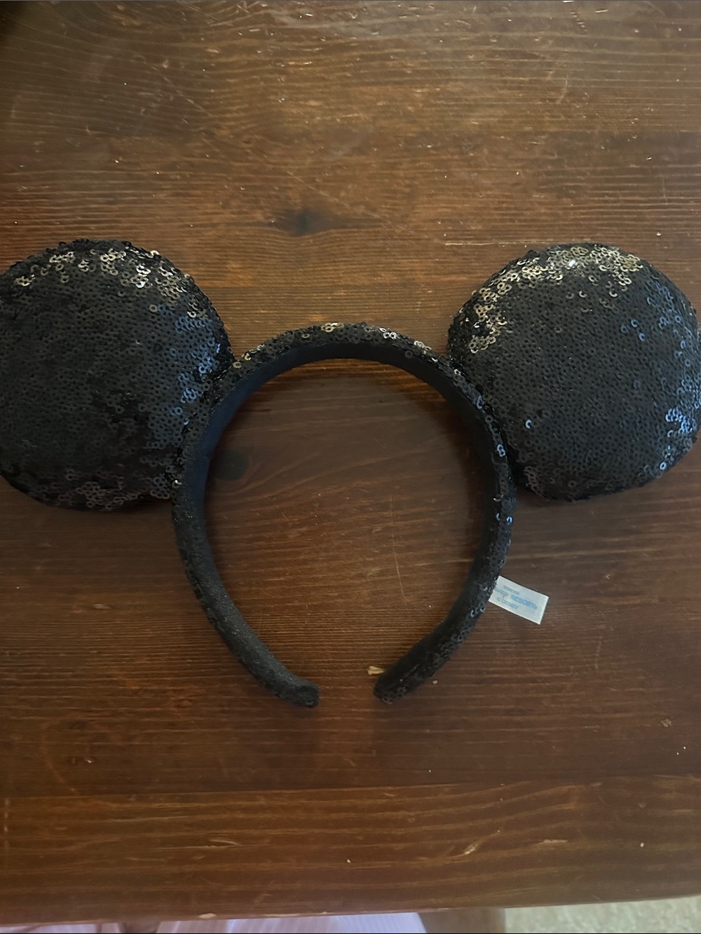 Disney Black Sequined Mouse Ear Headband